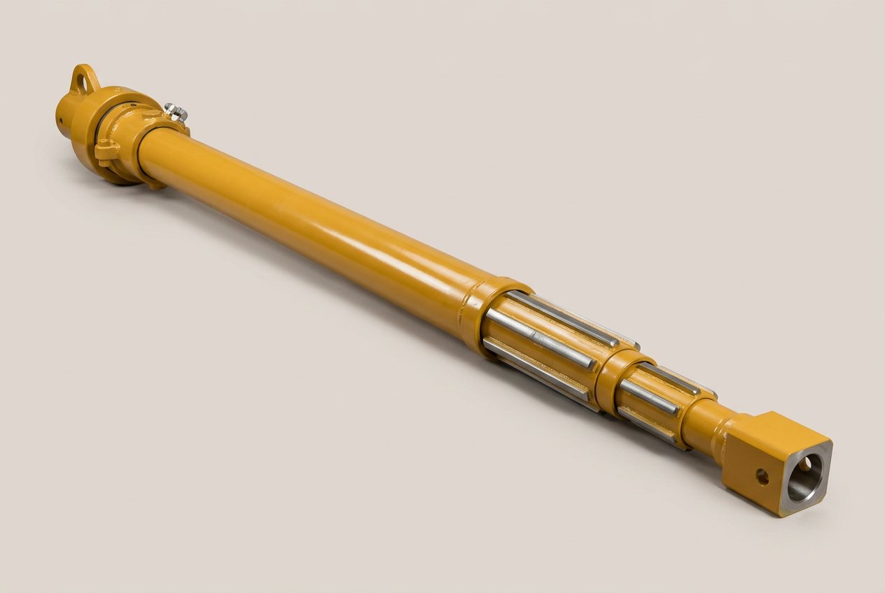 Yellow telescopic kelly bar
